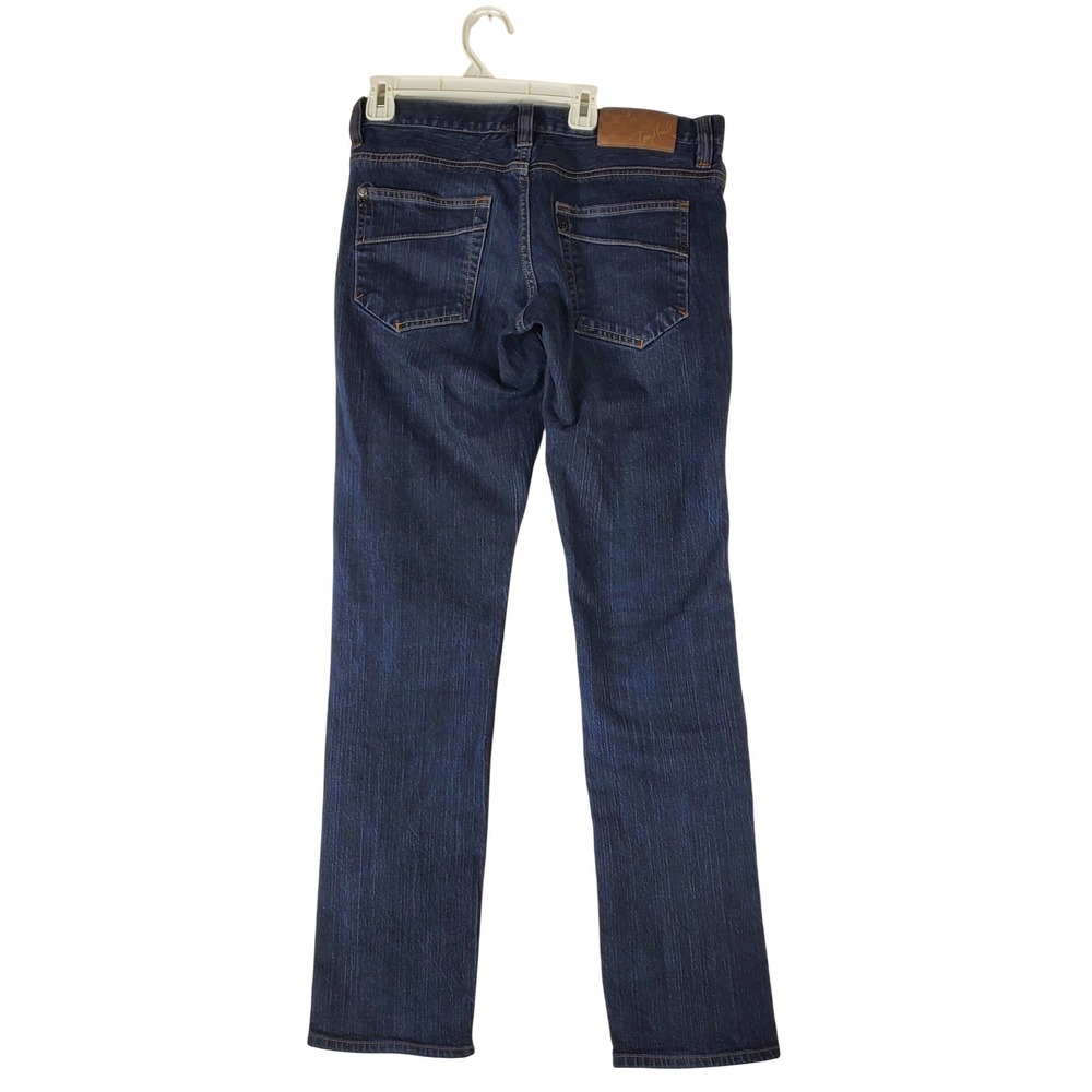Tony Hawk Mens Straight Leg JeansDark Wash Indigo Blue Stretch 31x32 HKD42820-05